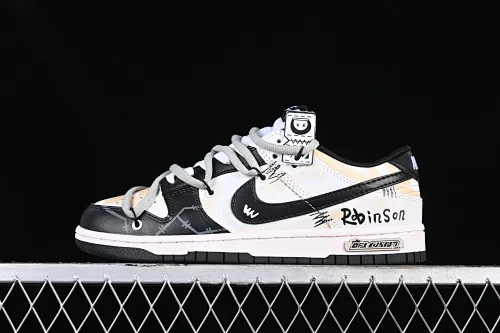 All Categories Nk SB Dunk Series Nk SB Dunk Low Low-top sneakers Nk Dunk Low DaVinci Custom Robinson Graffiti Deconstruction SB strap low-top casual sneakers DD1391-100